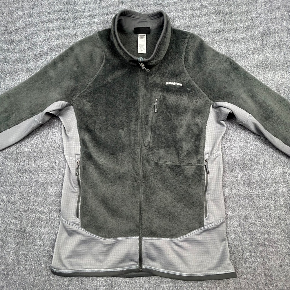 Patagonia R2 Regulator Fleece Jacket Mens L Forge Gray Polartec Hybrid Full Zip
